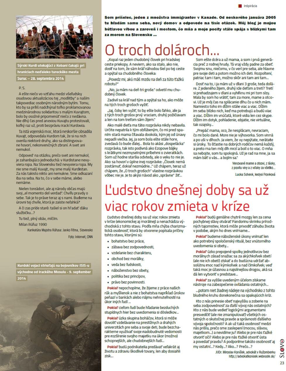 Precitajte si cislo 22 - Zima 2014/15, stranu 23